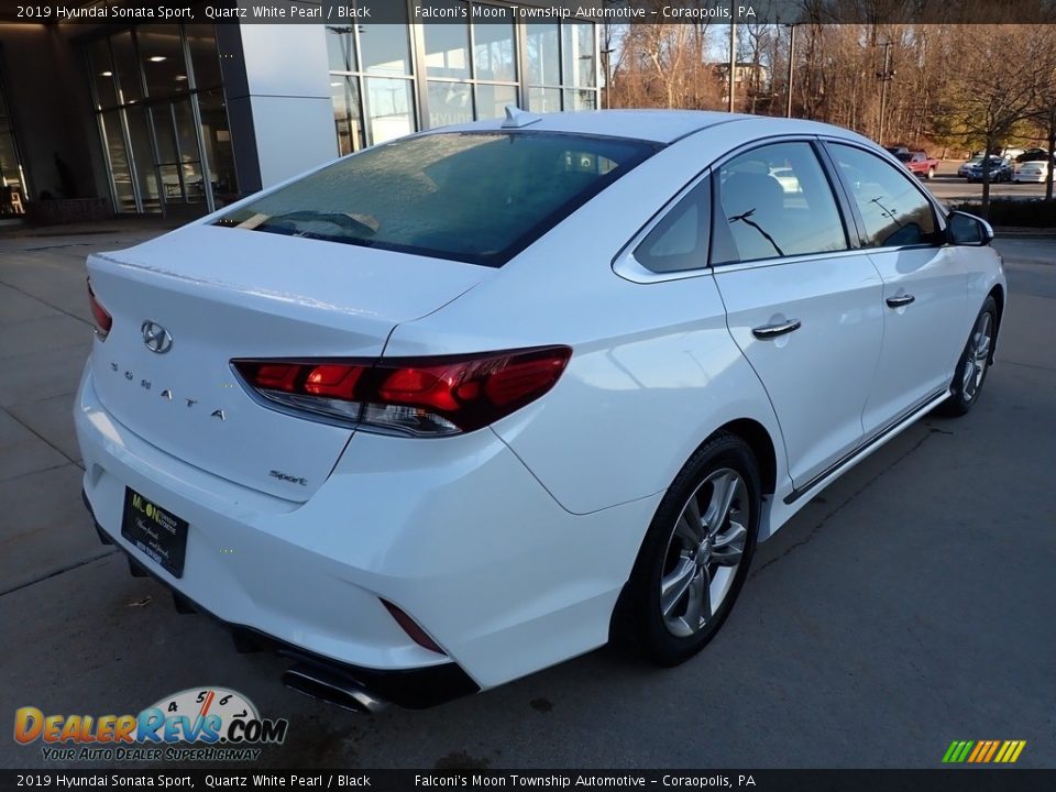 2019 Hyundai Sonata Sport Quartz White Pearl / Black Photo #2