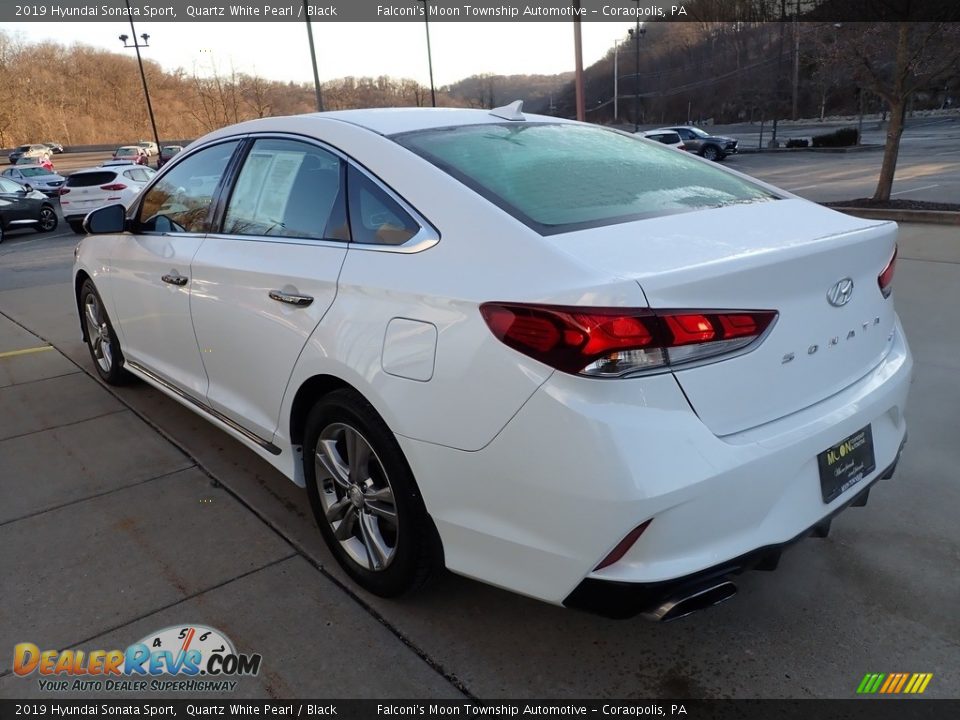 2019 Hyundai Sonata Sport Quartz White Pearl / Black Photo #4