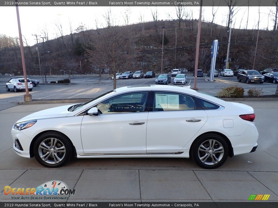 2019 Hyundai Sonata Sport Quartz White Pearl / Black Photo #5