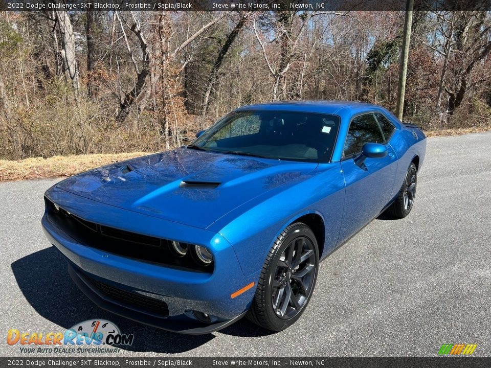 2022 Dodge Challenger SXT Blacktop Frostbite / Sepia/Black Photo #2