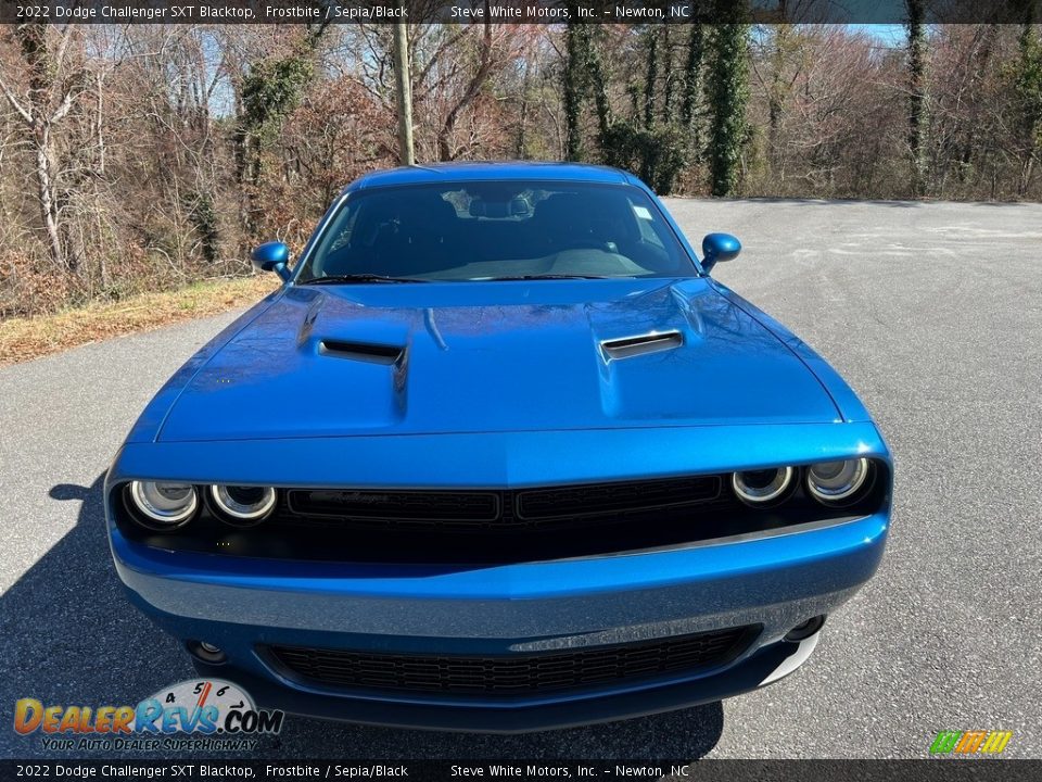 2022 Dodge Challenger SXT Blacktop Frostbite / Sepia/Black Photo #3