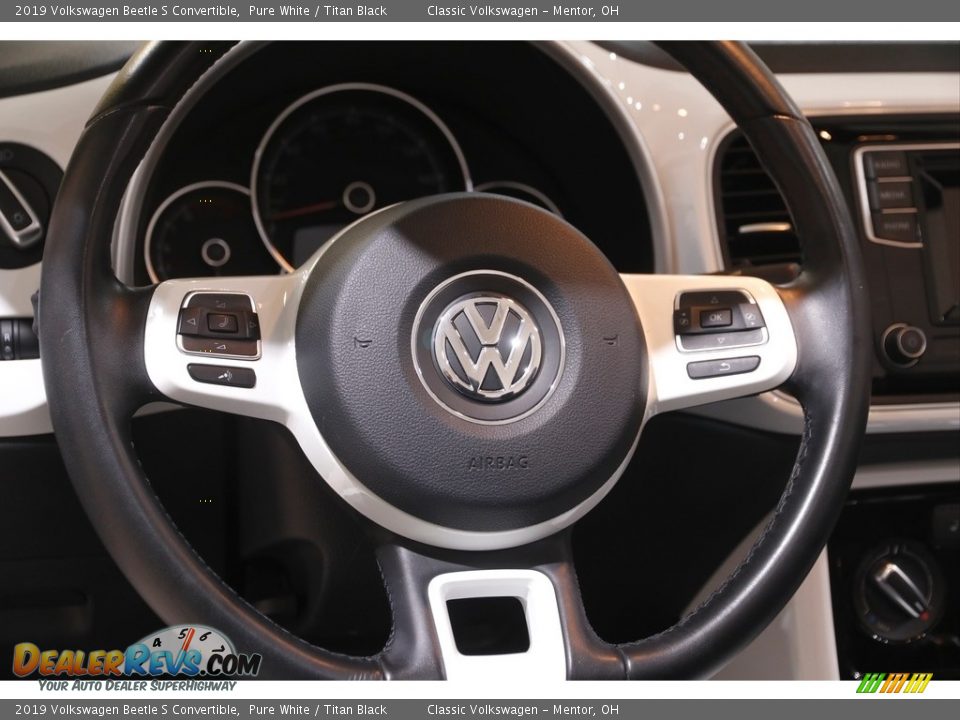 2019 Volkswagen Beetle S Convertible Pure White / Titan Black Photo #8