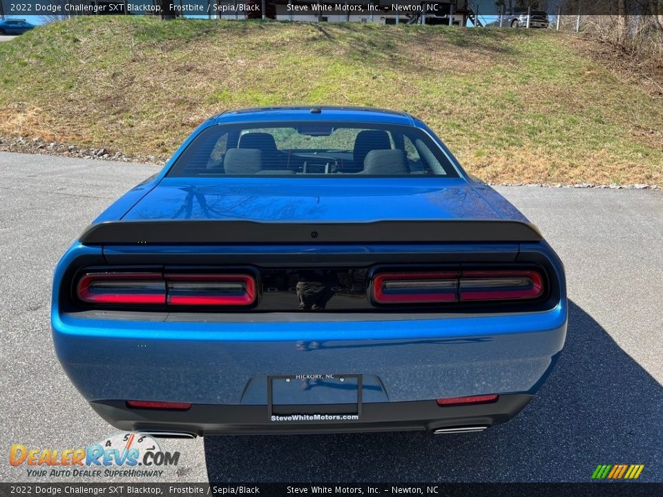 2022 Dodge Challenger SXT Blacktop Frostbite / Sepia/Black Photo #7