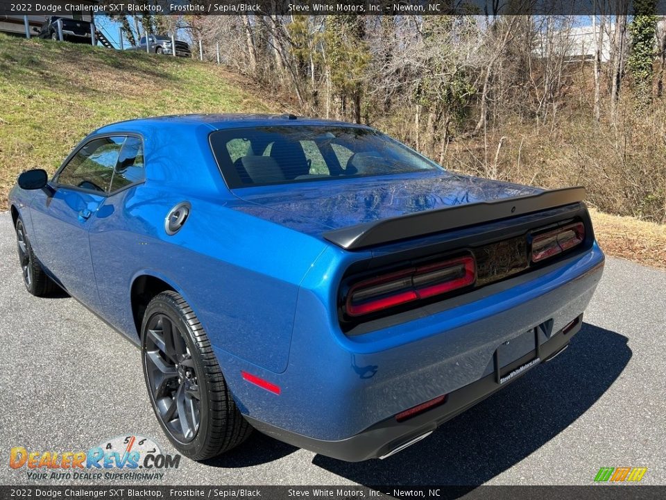 2022 Dodge Challenger SXT Blacktop Frostbite / Sepia/Black Photo #8