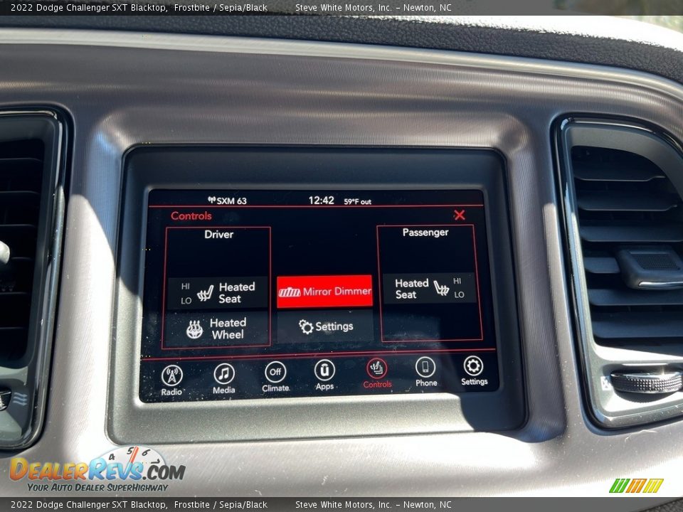 Controls of 2022 Dodge Challenger SXT Blacktop Photo #21