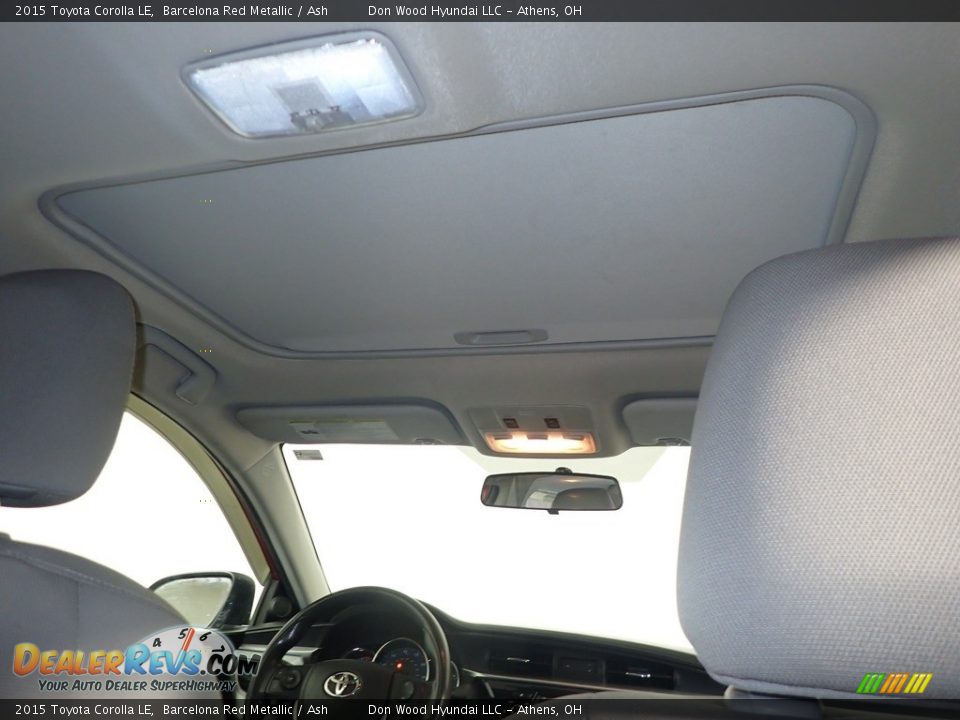2015 Toyota Corolla LE Barcelona Red Metallic / Ash Photo #2