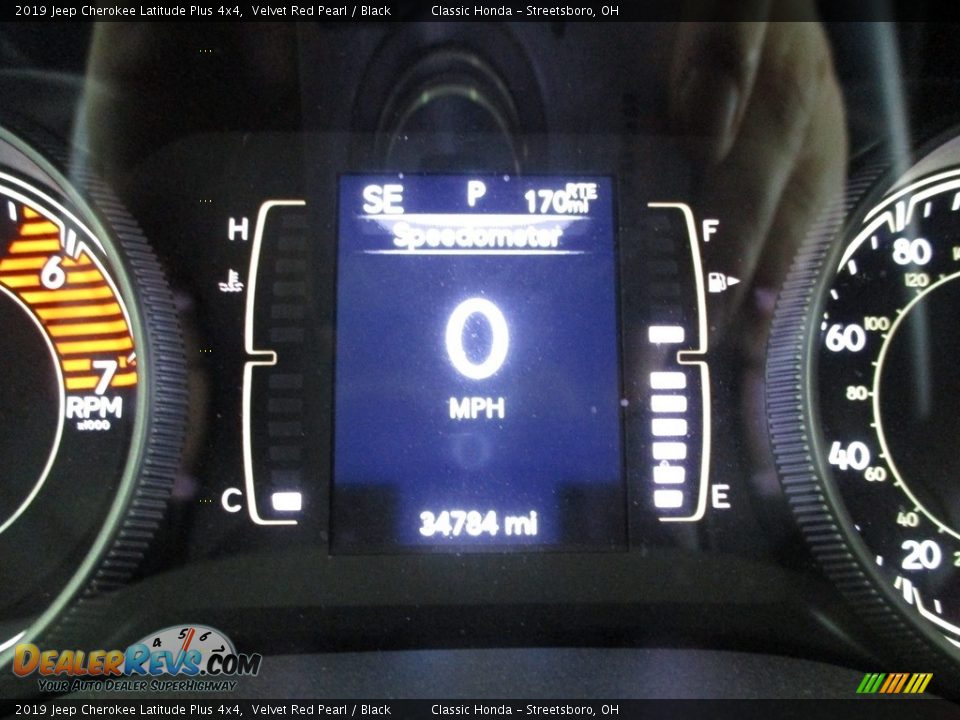 2019 Jeep Cherokee Latitude Plus 4x4 Velvet Red Pearl / Black Photo #30