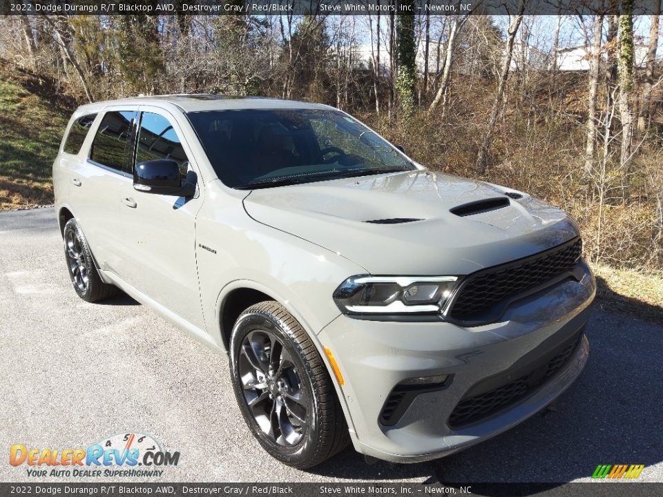 2022 Dodge Durango R/T Blacktop AWD Destroyer Gray / Red/Black Photo #4