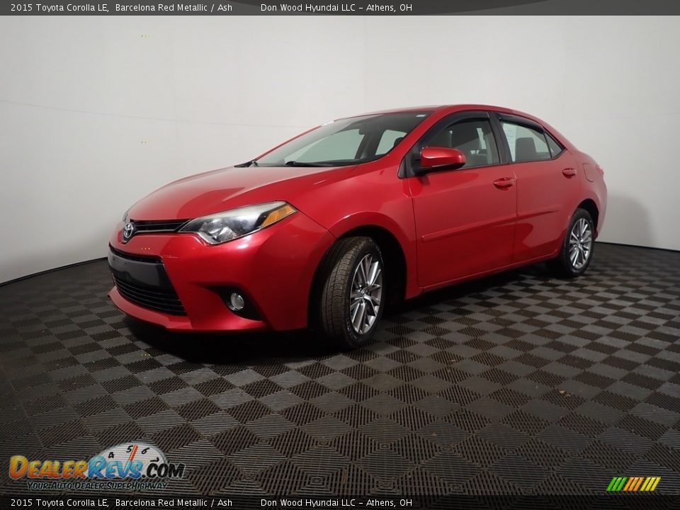 2015 Toyota Corolla LE Barcelona Red Metallic / Ash Photo #9