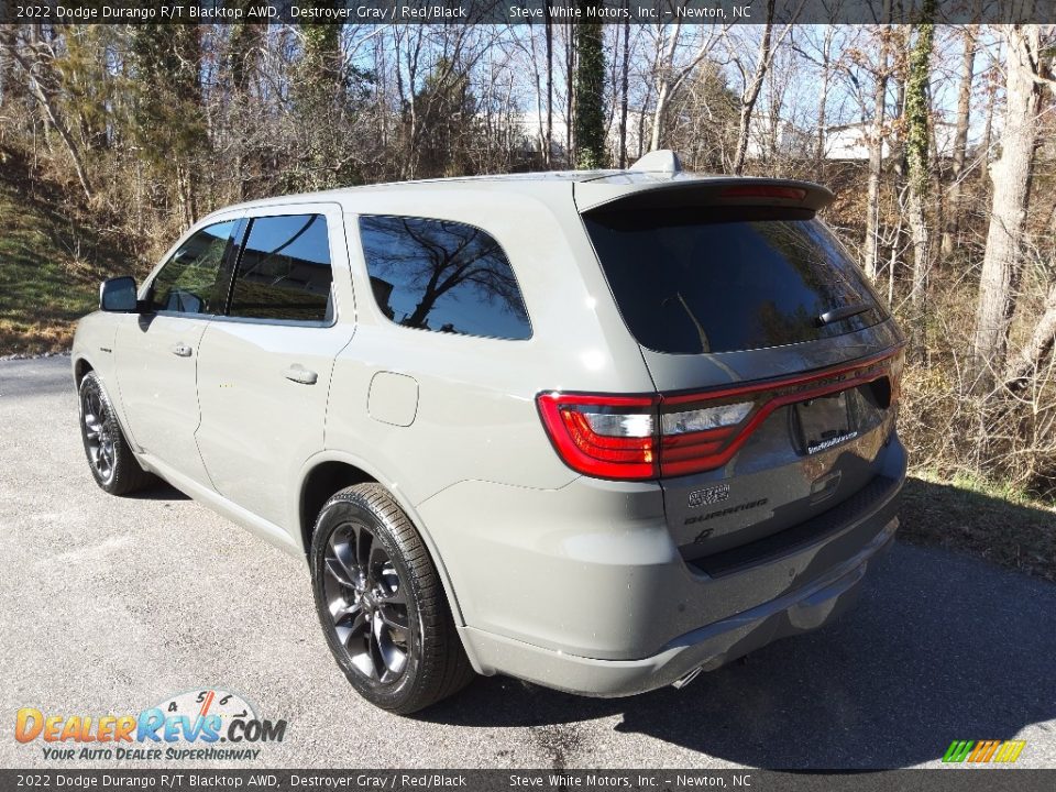 2022 Dodge Durango R/T Blacktop AWD Destroyer Gray / Red/Black Photo #8