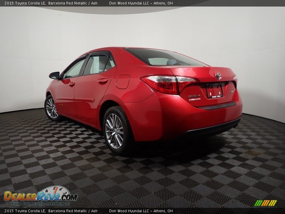 2015 Toyota Corolla LE Barcelona Red Metallic / Ash Photo #12
