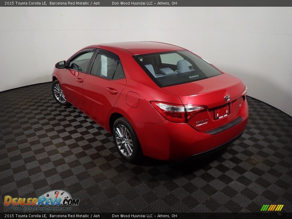 2015 Toyota Corolla LE Barcelona Red Metallic / Ash Photo #13