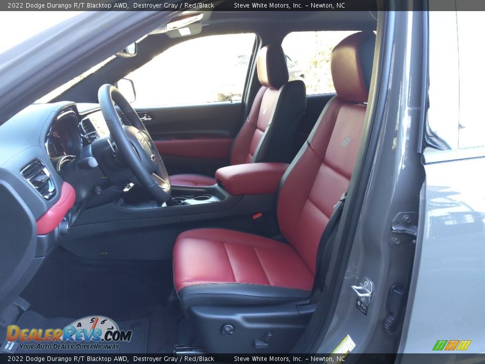 Red/Black Interior - 2022 Dodge Durango R/T Blacktop AWD Photo #10