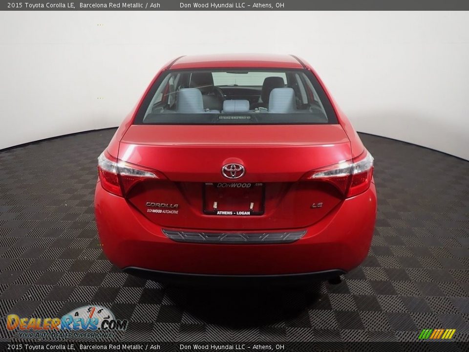 2015 Toyota Corolla LE Barcelona Red Metallic / Ash Photo #14