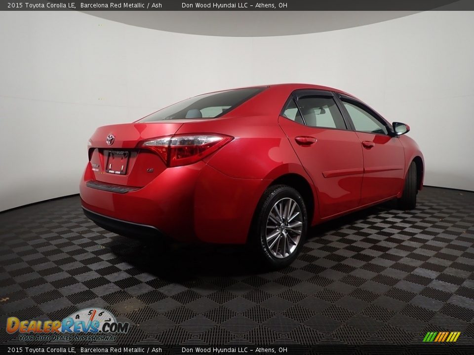 2015 Toyota Corolla LE Barcelona Red Metallic / Ash Photo #17
