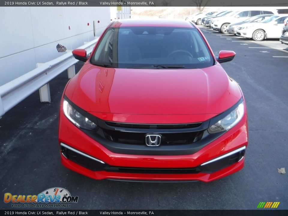 2019 Honda Civic LX Sedan Rallye Red / Black Photo #4