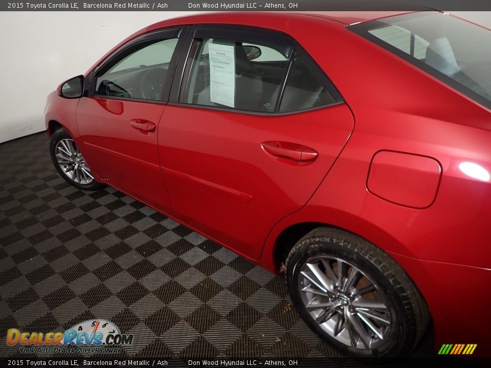 2015 Toyota Corolla LE Barcelona Red Metallic / Ash Photo #19