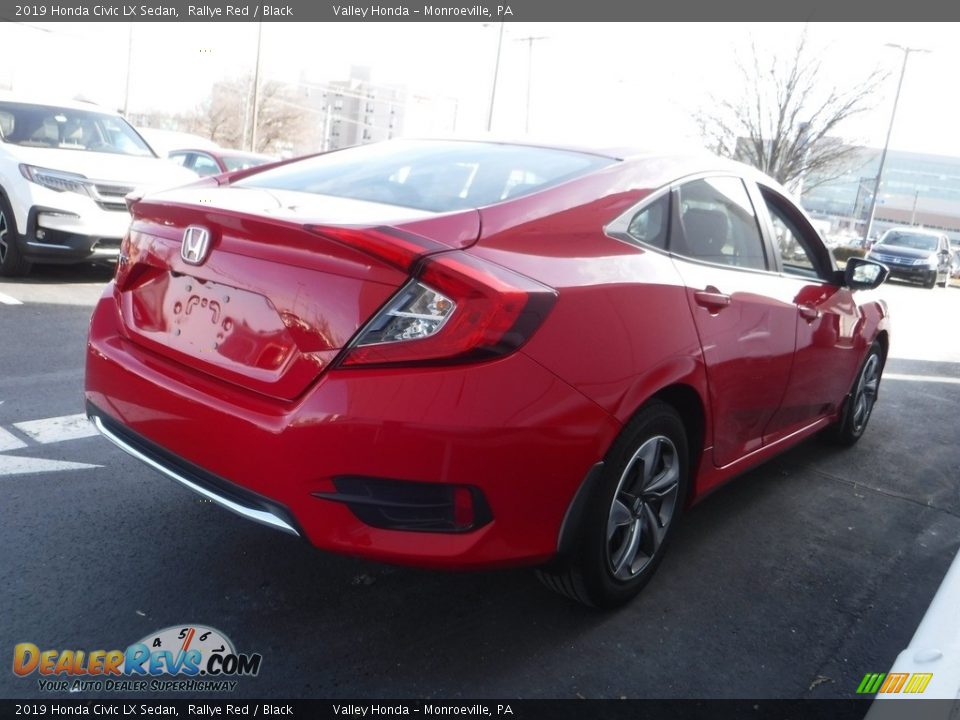 2019 Honda Civic LX Sedan Rallye Red / Black Photo #6