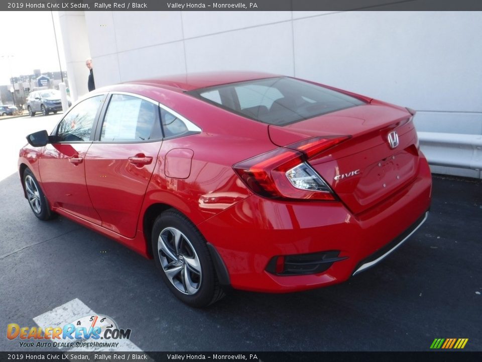 2019 Honda Civic LX Sedan Rallye Red / Black Photo #8