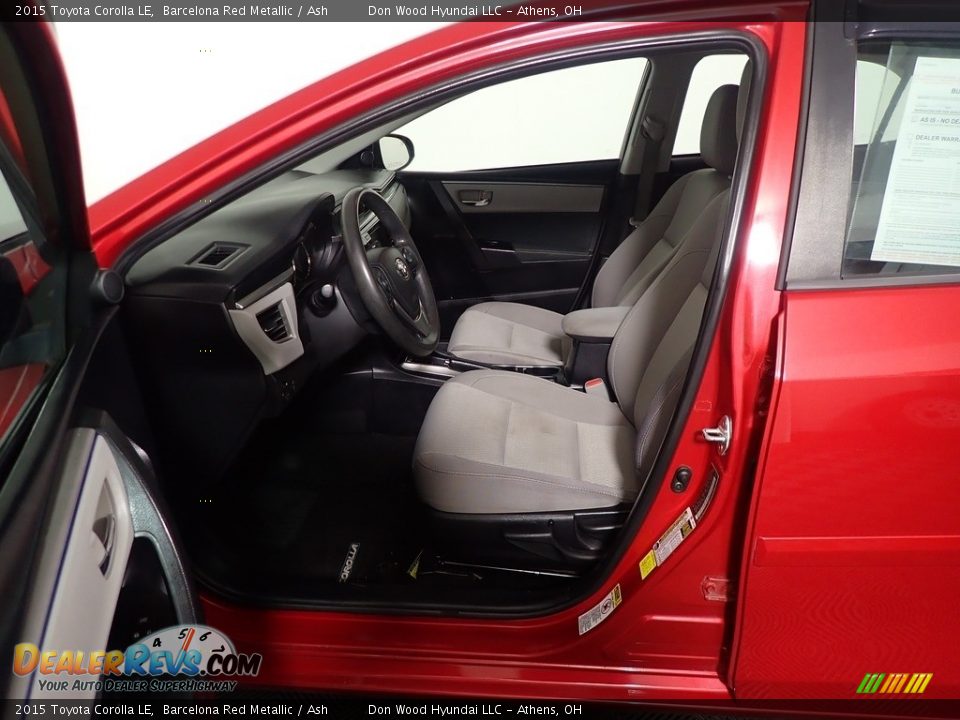 2015 Toyota Corolla LE Barcelona Red Metallic / Ash Photo #23