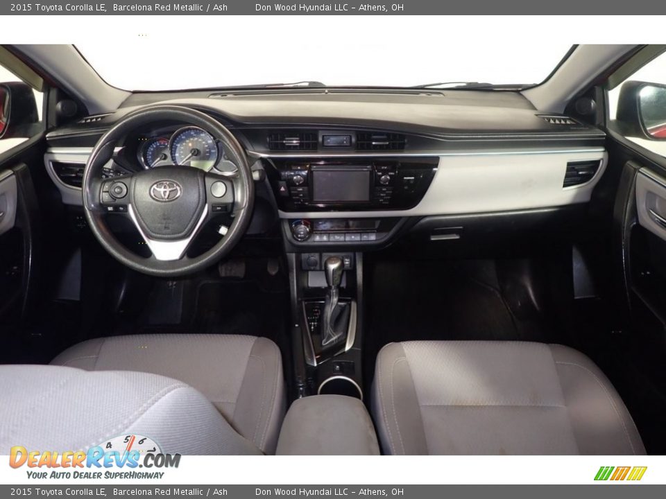 2015 Toyota Corolla LE Barcelona Red Metallic / Ash Photo #25
