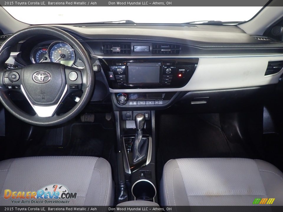 2015 Toyota Corolla LE Barcelona Red Metallic / Ash Photo #26
