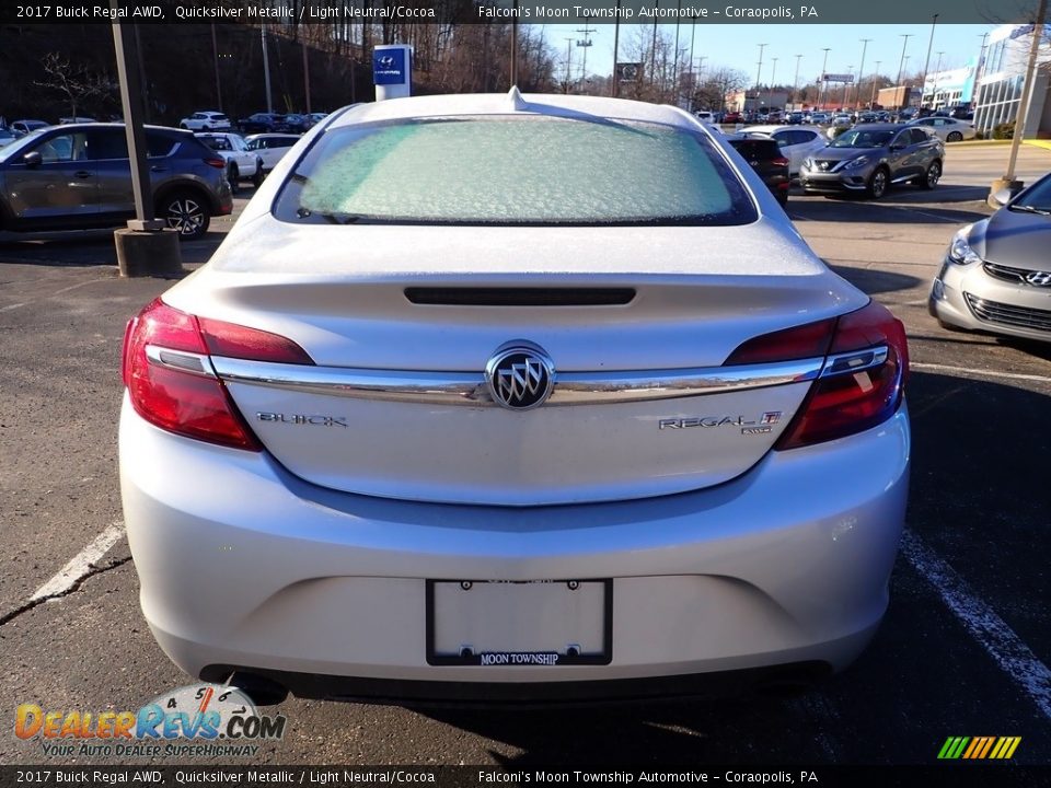 2017 Buick Regal AWD Quicksilver Metallic / Light Neutral/Cocoa Photo #3