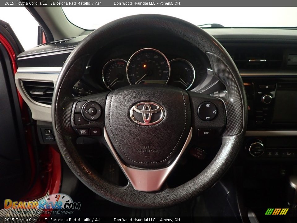 2015 Toyota Corolla LE Barcelona Red Metallic / Ash Photo #28