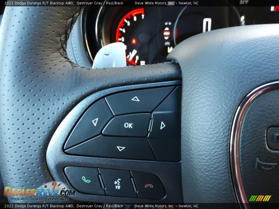 2022 Dodge Durango R/T Blacktop AWD Steering Wheel Photo #22