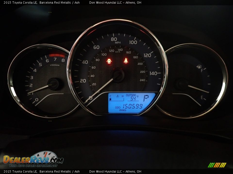 2015 Toyota Corolla LE Barcelona Red Metallic / Ash Photo #29