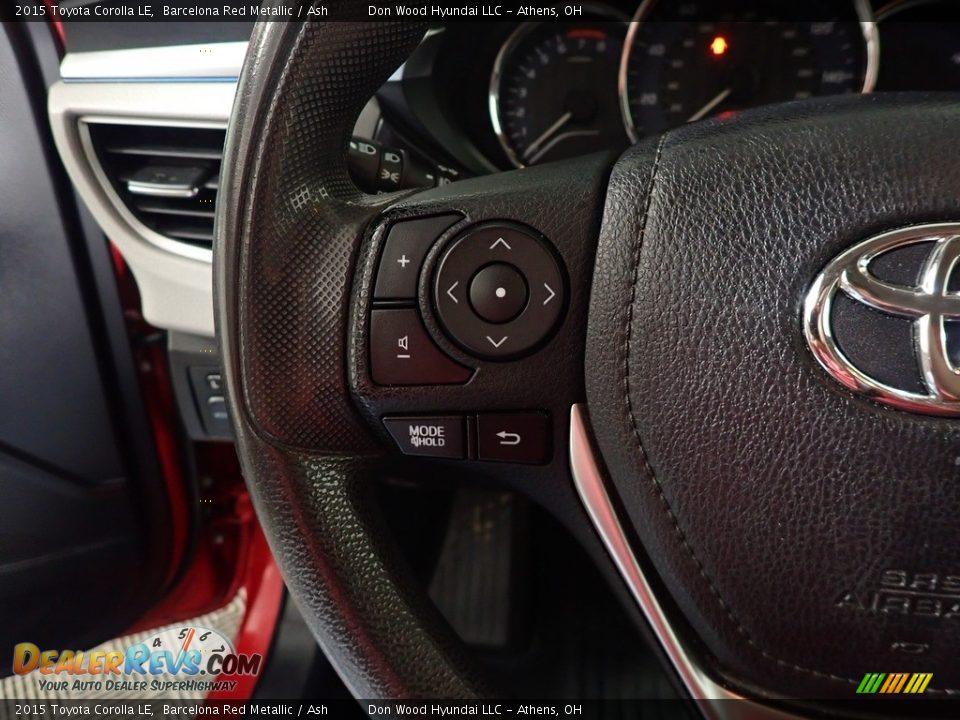 2015 Toyota Corolla LE Barcelona Red Metallic / Ash Photo #30