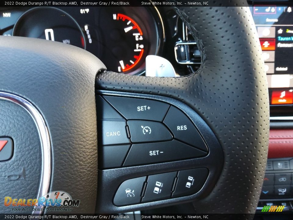 2022 Dodge Durango R/T Blacktop AWD Steering Wheel Photo #23