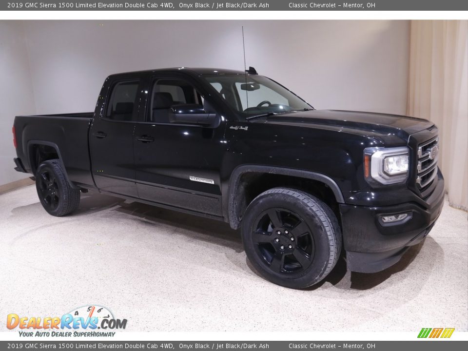 2019 GMC Sierra 1500 Limited Elevation Double Cab 4WD Onyx Black / Jet Black/Dark Ash Photo #1