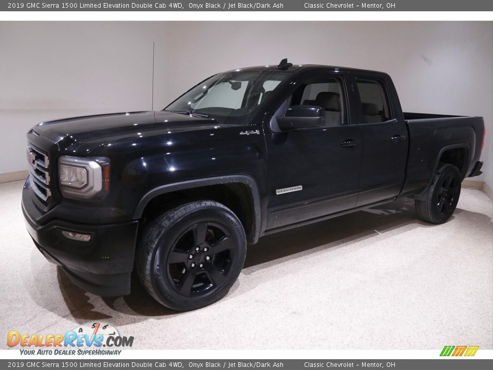 2019 GMC Sierra 1500 Limited Elevation Double Cab 4WD Onyx Black / Jet Black/Dark Ash Photo #3