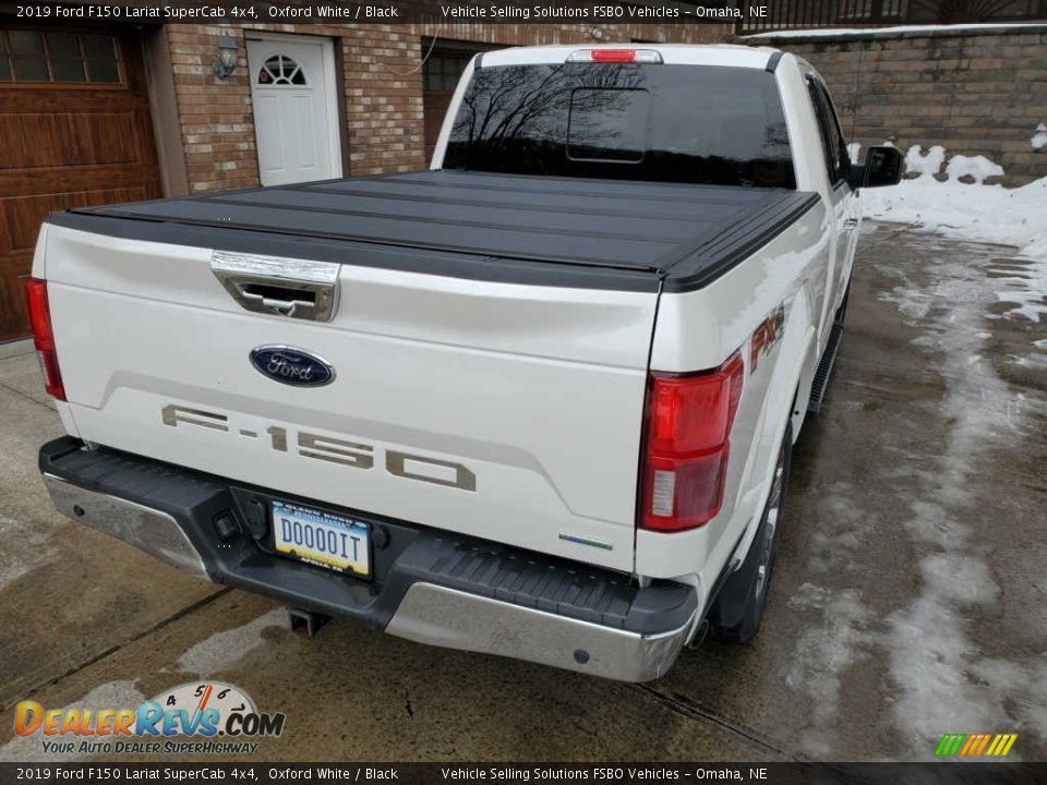 2019 Ford F150 Lariat SuperCab 4x4 Oxford White / Black Photo #14