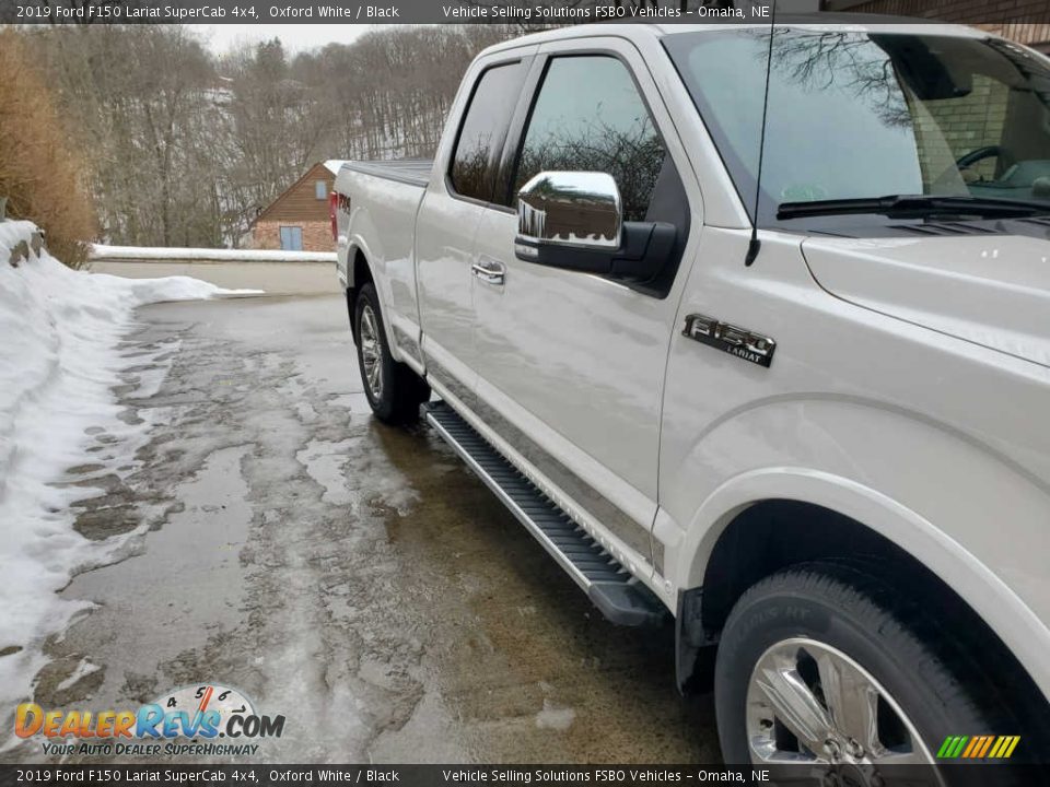 2019 Ford F150 Lariat SuperCab 4x4 Oxford White / Black Photo #16