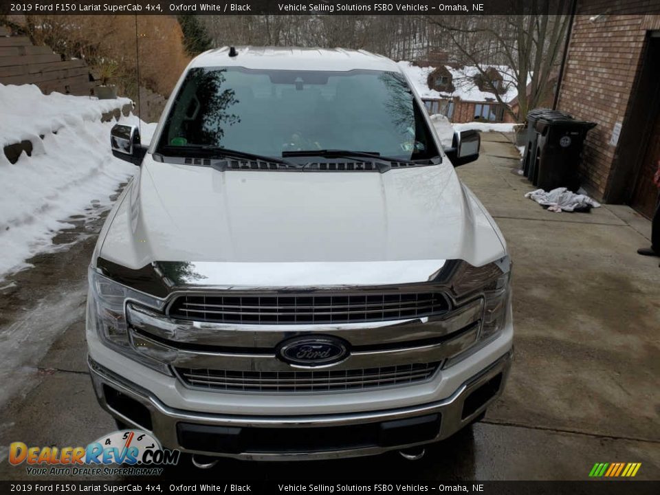 2019 Ford F150 Lariat SuperCab 4x4 Oxford White / Black Photo #17