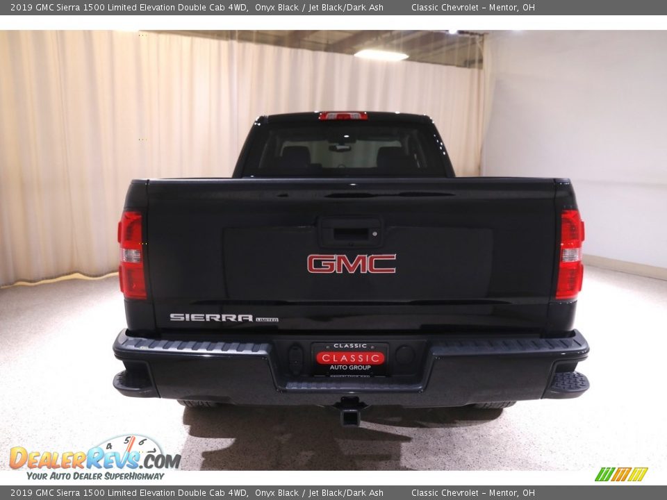 2019 GMC Sierra 1500 Limited Elevation Double Cab 4WD Onyx Black / Jet Black/Dark Ash Photo #17