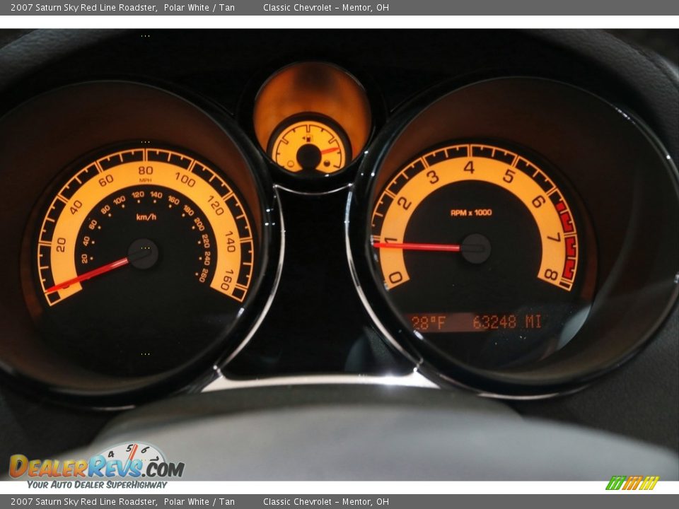 2007 Saturn Sky Red Line Roadster Gauges Photo #9