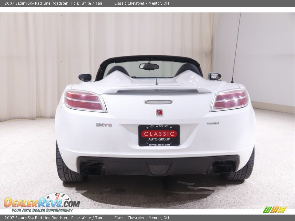 2007 Saturn Sky Red Line Roadster Polar White / Tan Photo #20