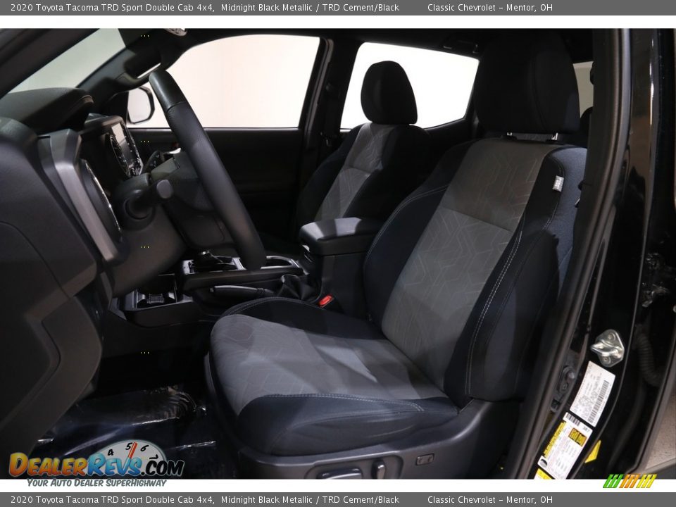 2020 Toyota Tacoma TRD Sport Double Cab 4x4 Midnight Black Metallic / TRD Cement/Black Photo #5