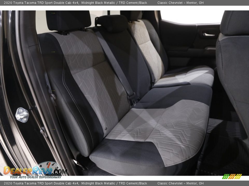 2020 Toyota Tacoma TRD Sport Double Cab 4x4 Midnight Black Metallic / TRD Cement/Black Photo #16
