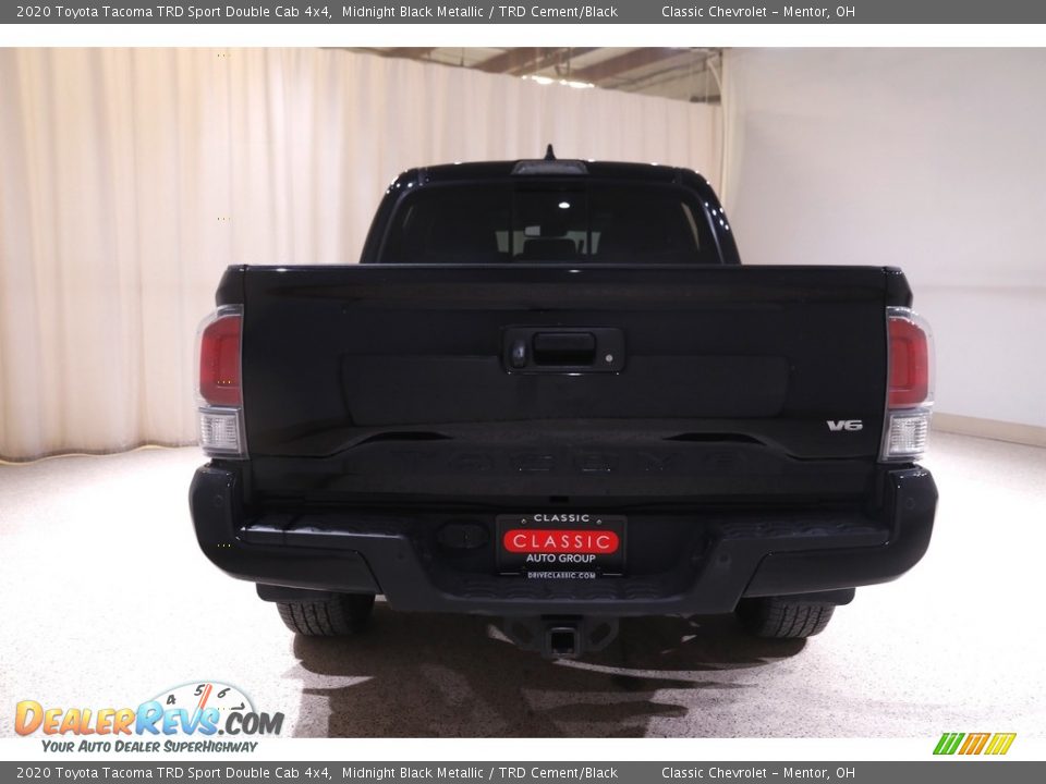 2020 Toyota Tacoma TRD Sport Double Cab 4x4 Midnight Black Metallic / TRD Cement/Black Photo #18