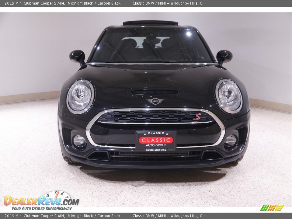 2019 Mini Clubman Cooper S All4 Midnight Black / Carbon Black Photo #2