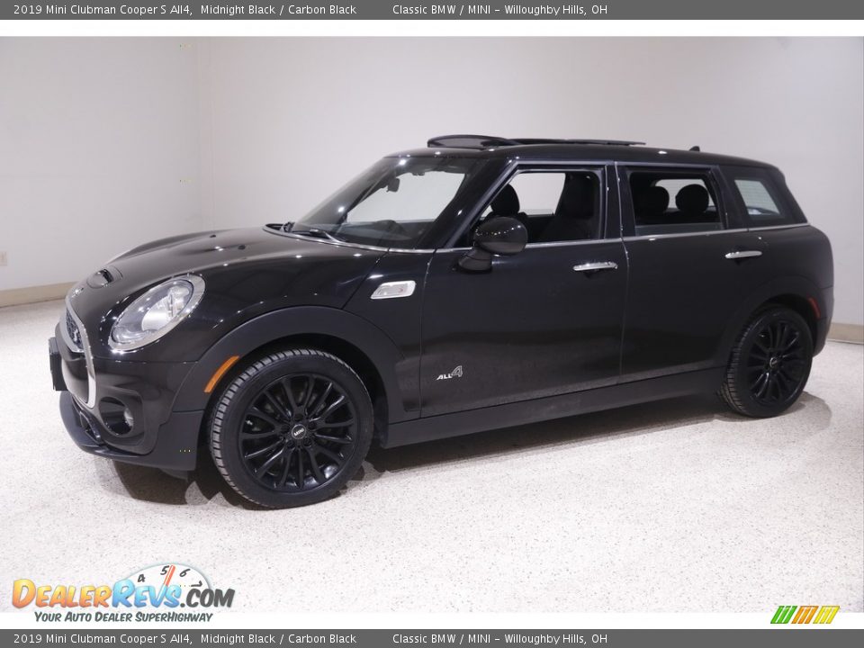 2019 Mini Clubman Cooper S All4 Midnight Black / Carbon Black Photo #3