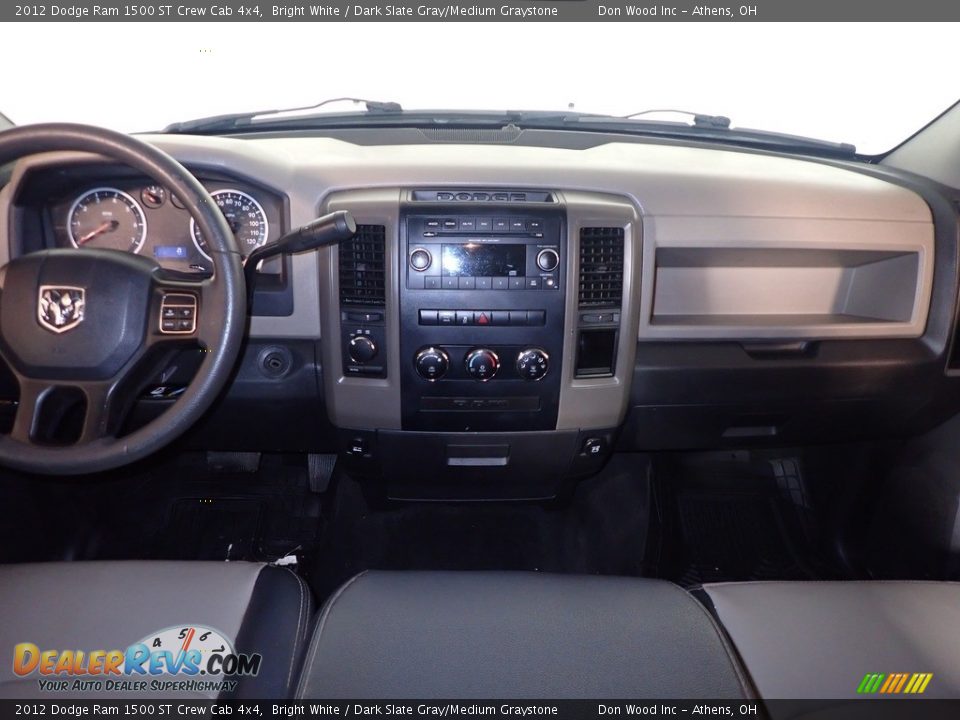 2012 Dodge Ram 1500 ST Crew Cab 4x4 Bright White / Dark Slate Gray/Medium Graystone Photo #20