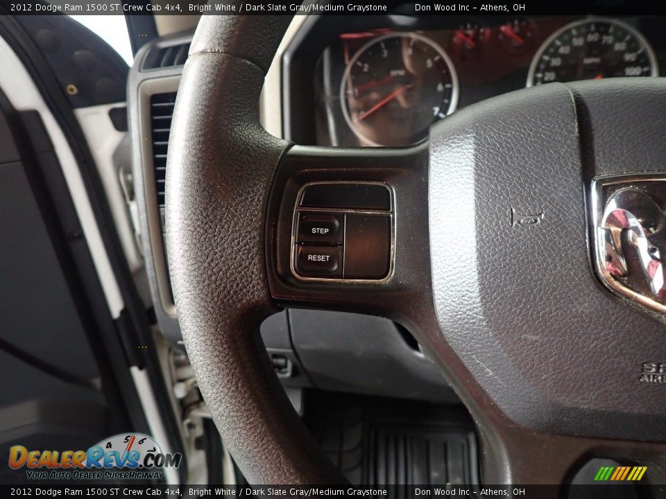 2012 Dodge Ram 1500 ST Crew Cab 4x4 Bright White / Dark Slate Gray/Medium Graystone Photo #24