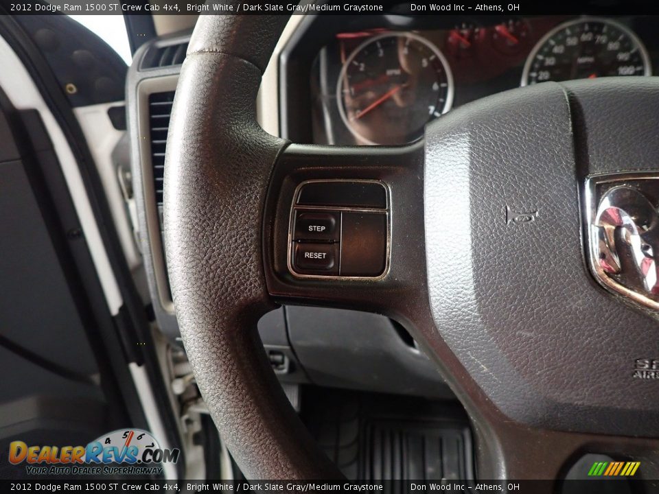 2012 Dodge Ram 1500 ST Crew Cab 4x4 Bright White / Dark Slate Gray/Medium Graystone Photo #24