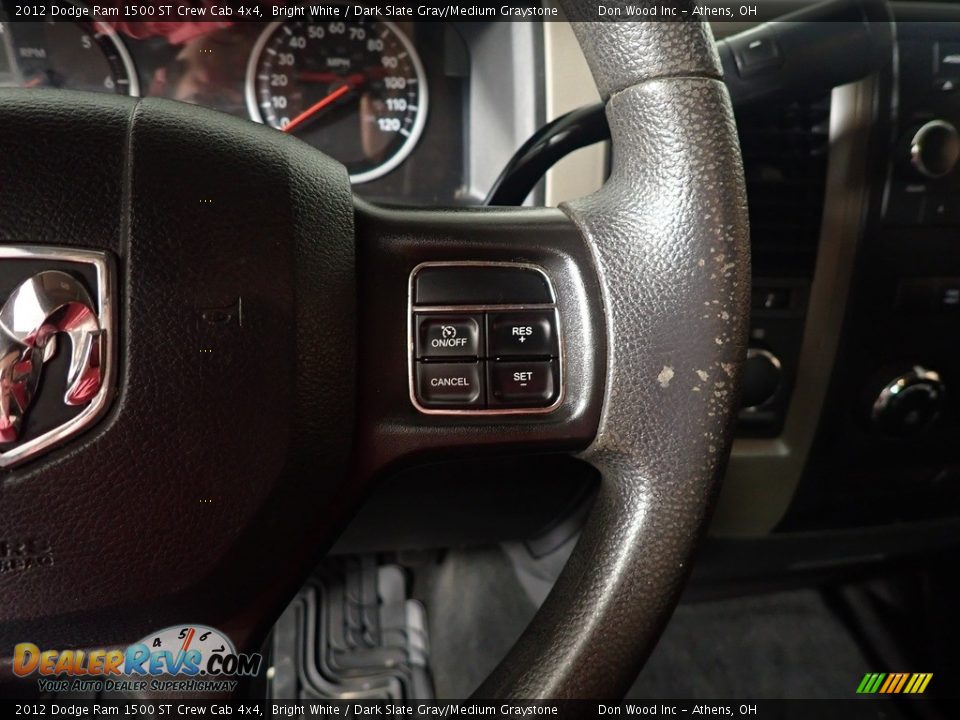 2012 Dodge Ram 1500 ST Crew Cab 4x4 Bright White / Dark Slate Gray/Medium Graystone Photo #25