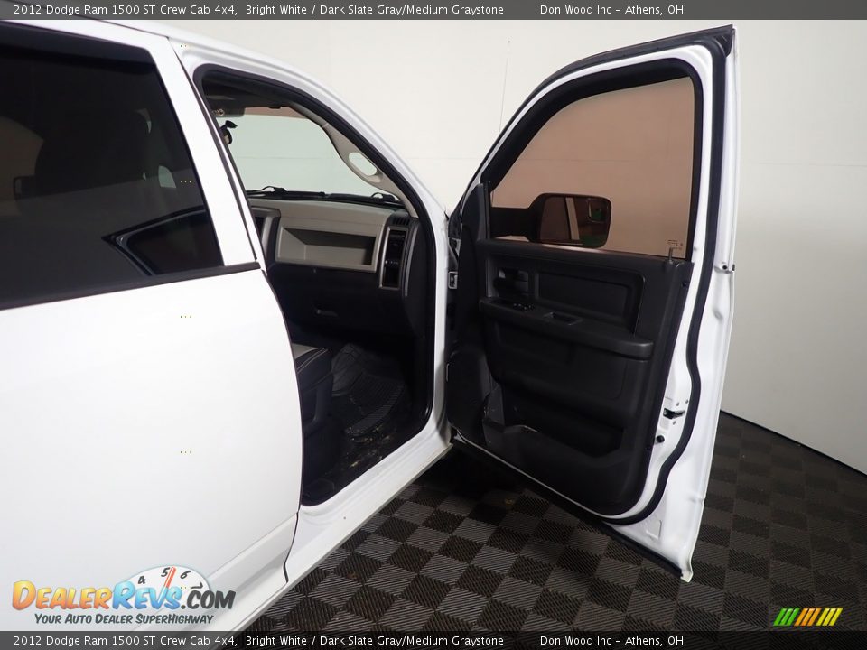 2012 Dodge Ram 1500 ST Crew Cab 4x4 Bright White / Dark Slate Gray/Medium Graystone Photo #34